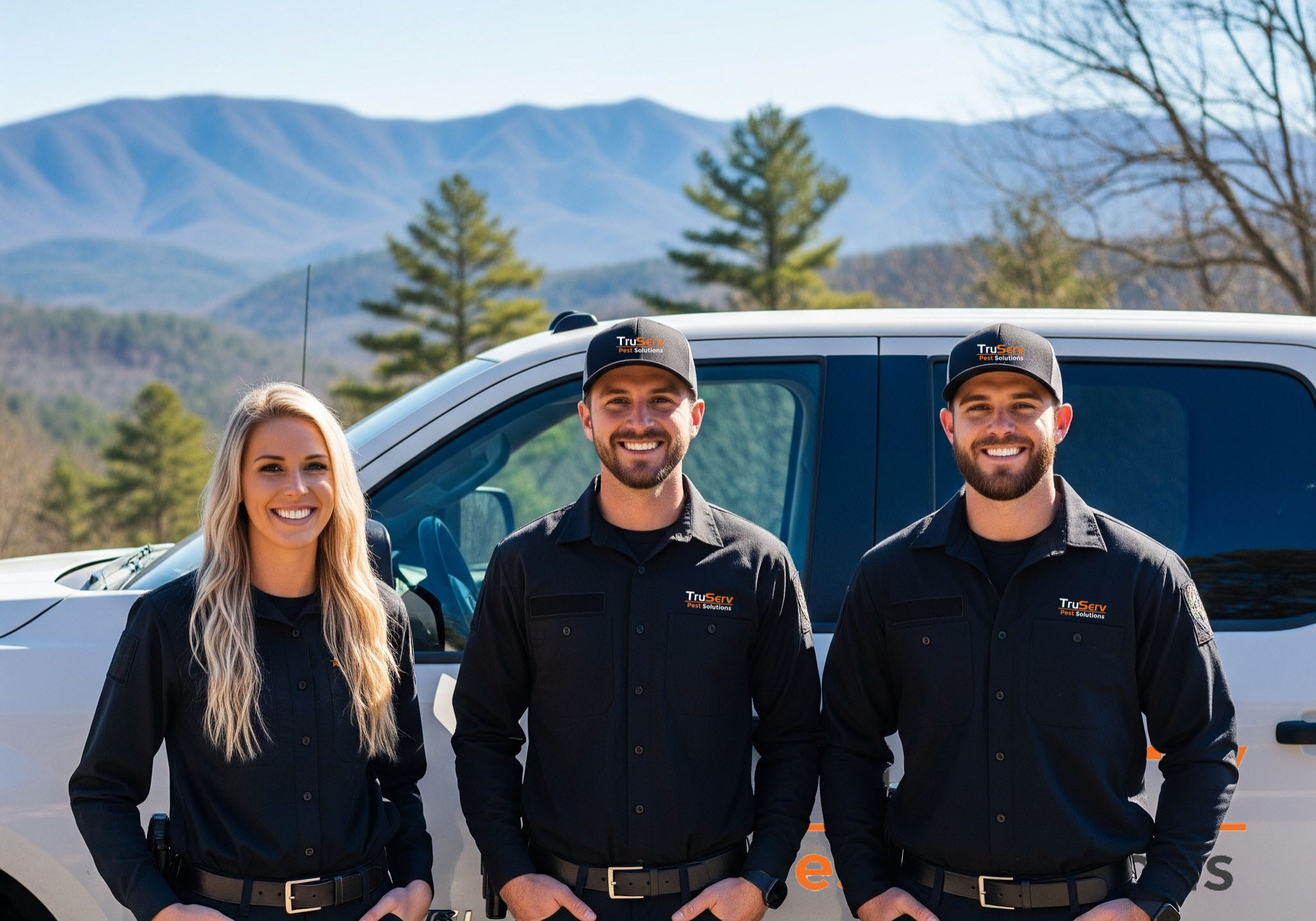 TruServ Team infront of truck
